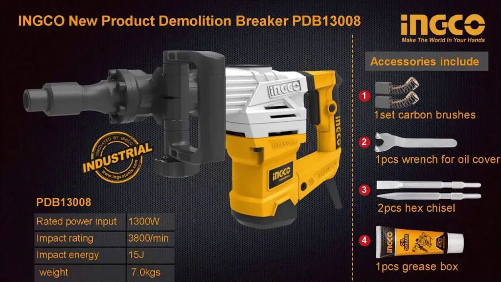 DEMOLITION BREAKER 1300W 7KG INGCO (PDB130018)-5.webp