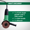 ANGLE GRINDER 100MM 4" HI KOKI (G10SS2S8Z)