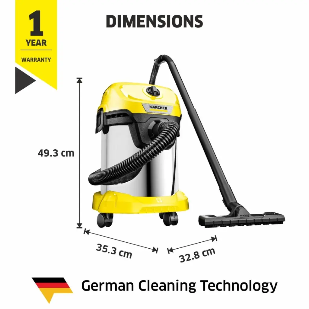 VACCUM CLEANER 19LTR 1000W KARCHER (WD3S)-2.webp