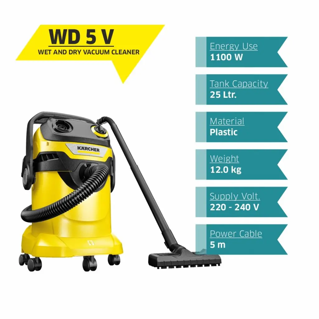 VACCUM CLEANER FIBRE BODY 25LTR 1100W KARCHER (WD5)-33.webp