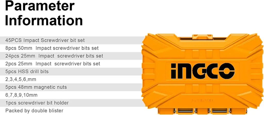 INGCO IMPACT SCREW BIT 45 PCS (AKDL24502)-6.webp
