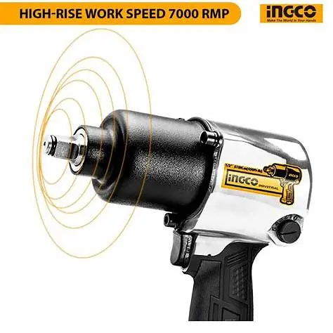 AIR IMPACT WRENCH 12.5MM 7000 RPM 12 Ingco (AIW12562)-1.webp