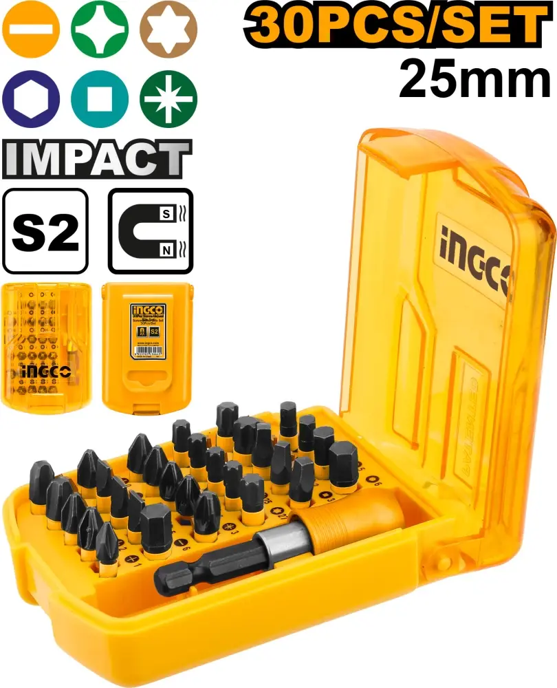 30 PCS IMPACT BIT SET INGCO (AKSD68303)-3.webp