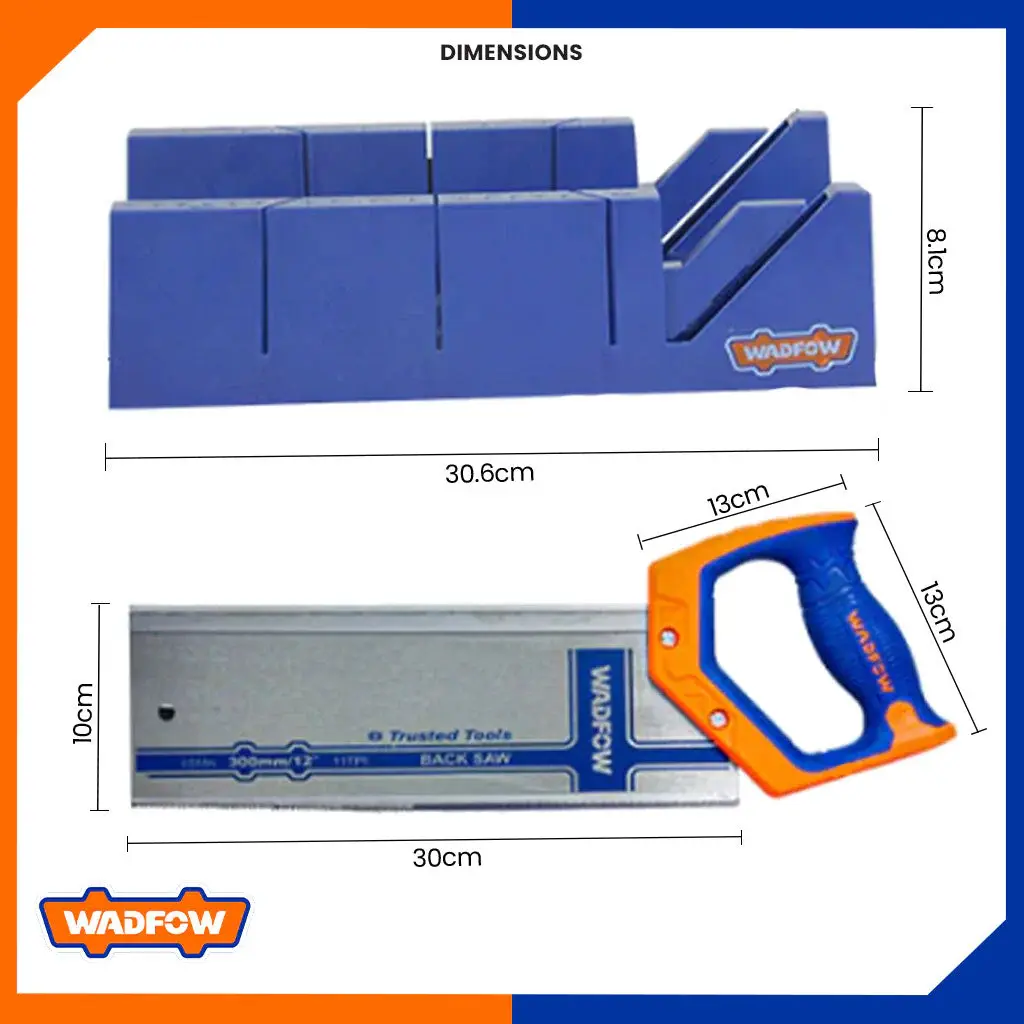 MITRE BOX AND BACK SAW SET 12 WADFOW (WHW2112)-5.webp