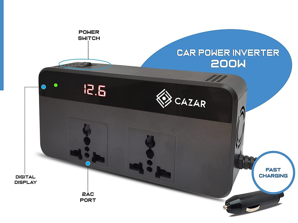 CAR POWER ADAPTOR 200W CAZAR