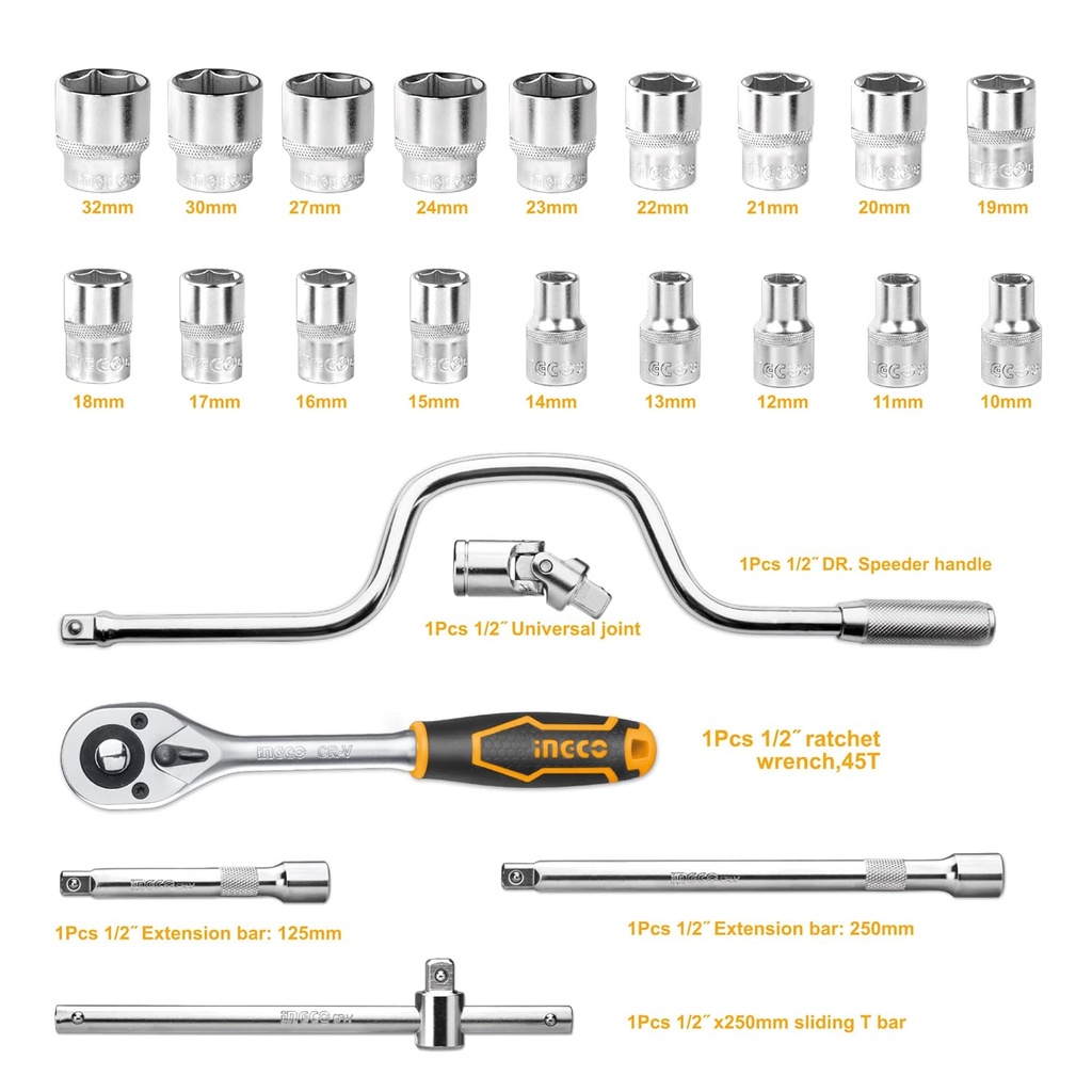 24 PCS 1/2" SOCKET SET ( HKTS0243)