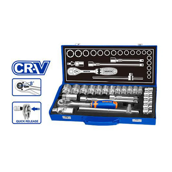 24 PCS 1/2" SOCKET SET WADFOW (WST2L24)