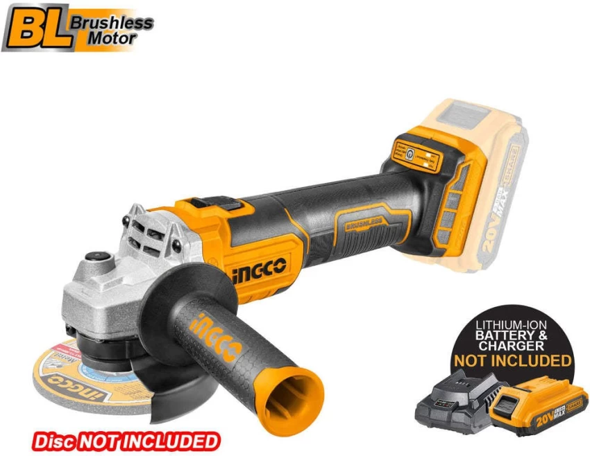 CORDLESS ANGLE GRINDER 100MM INGCO (CAGLI201008)