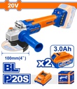 CORDLESS ANGLE GRINDER 4" 20V WADFOW (WLAPM12)