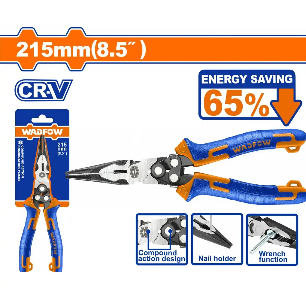 LONG NOSE PLIERS 8" WADFOW (WPL2768)