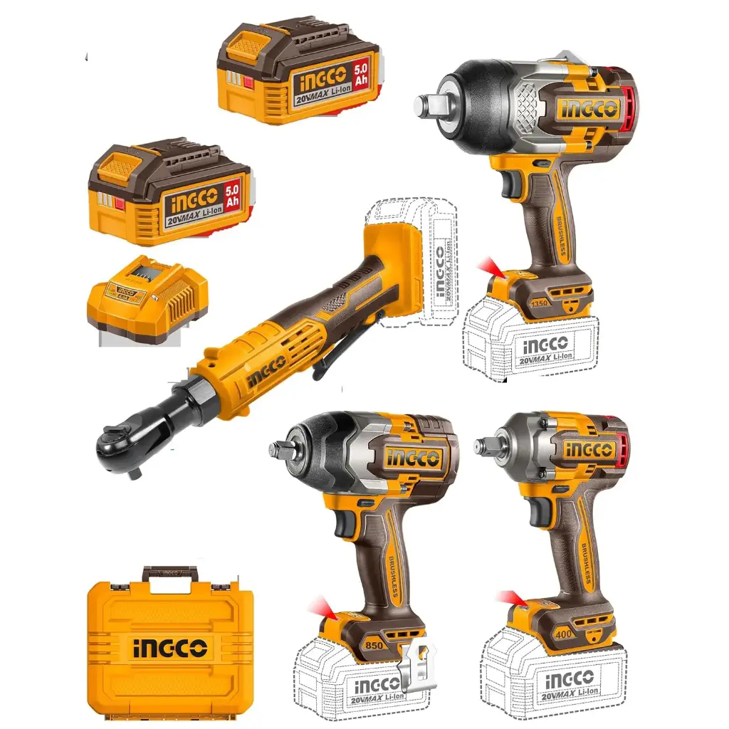 CORDLESS 4PCS COMBO KIT INGCO ( COSLI250783)