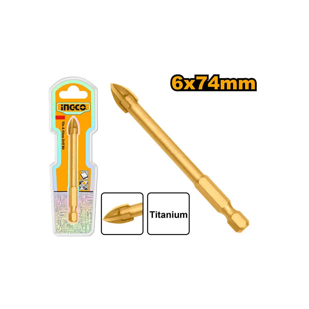 TILE & GLASS DRILL BIT 6MM INGCO (DBG1130601)