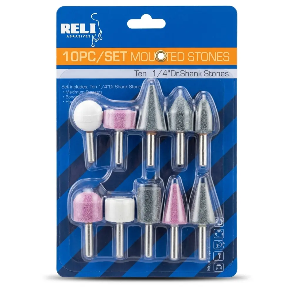 10 PCS ACCESSORIES FOR DIE GRINDER  RELI
