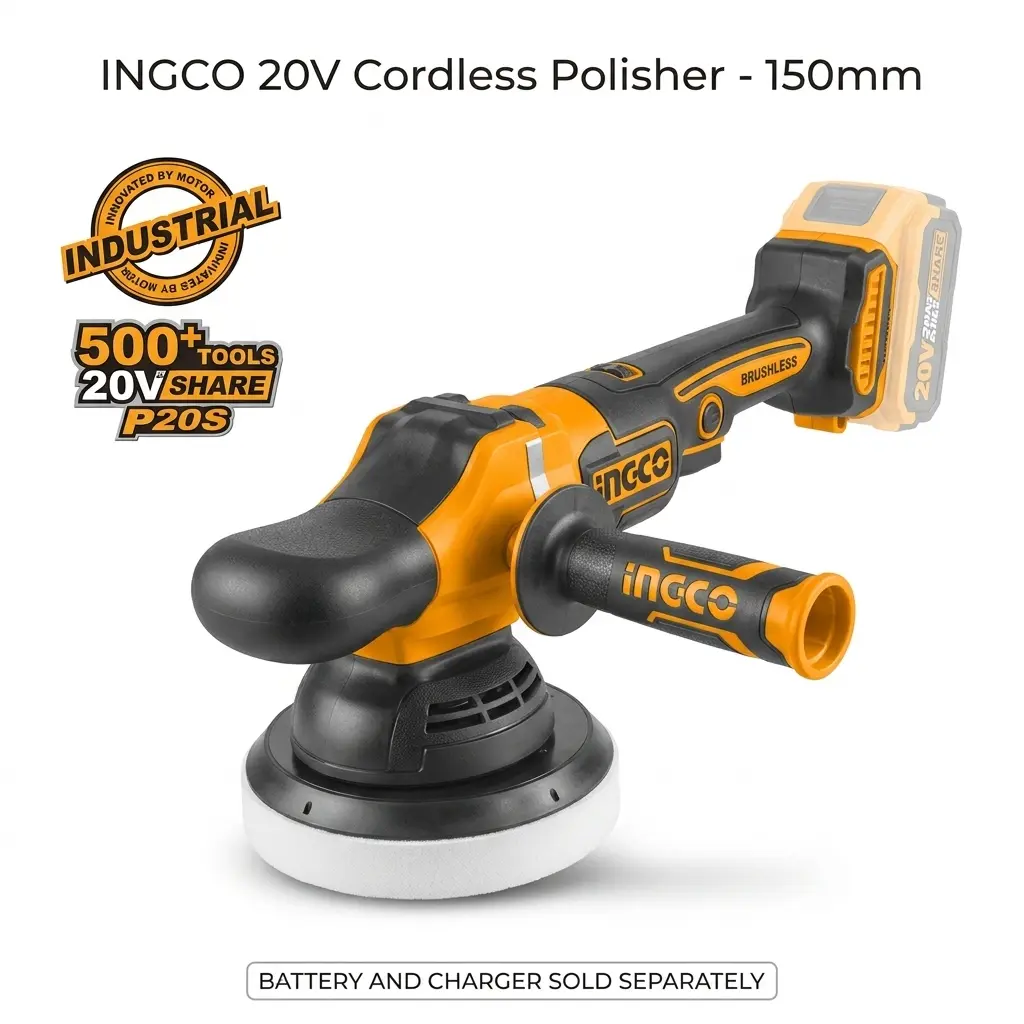 CORDLESS ANGLE POLISHER 20V INGCO (APLI2015)