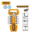 12 PCS 1/4 SOCKET SET INGCO (HKTS14122)