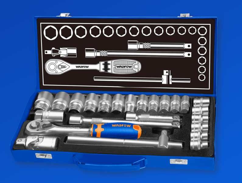 24 PCS 1/2" SOCKET SET WADFOW (WST2L24)