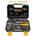 45PCS 1/4 SOCKET SET (HKTS14451)