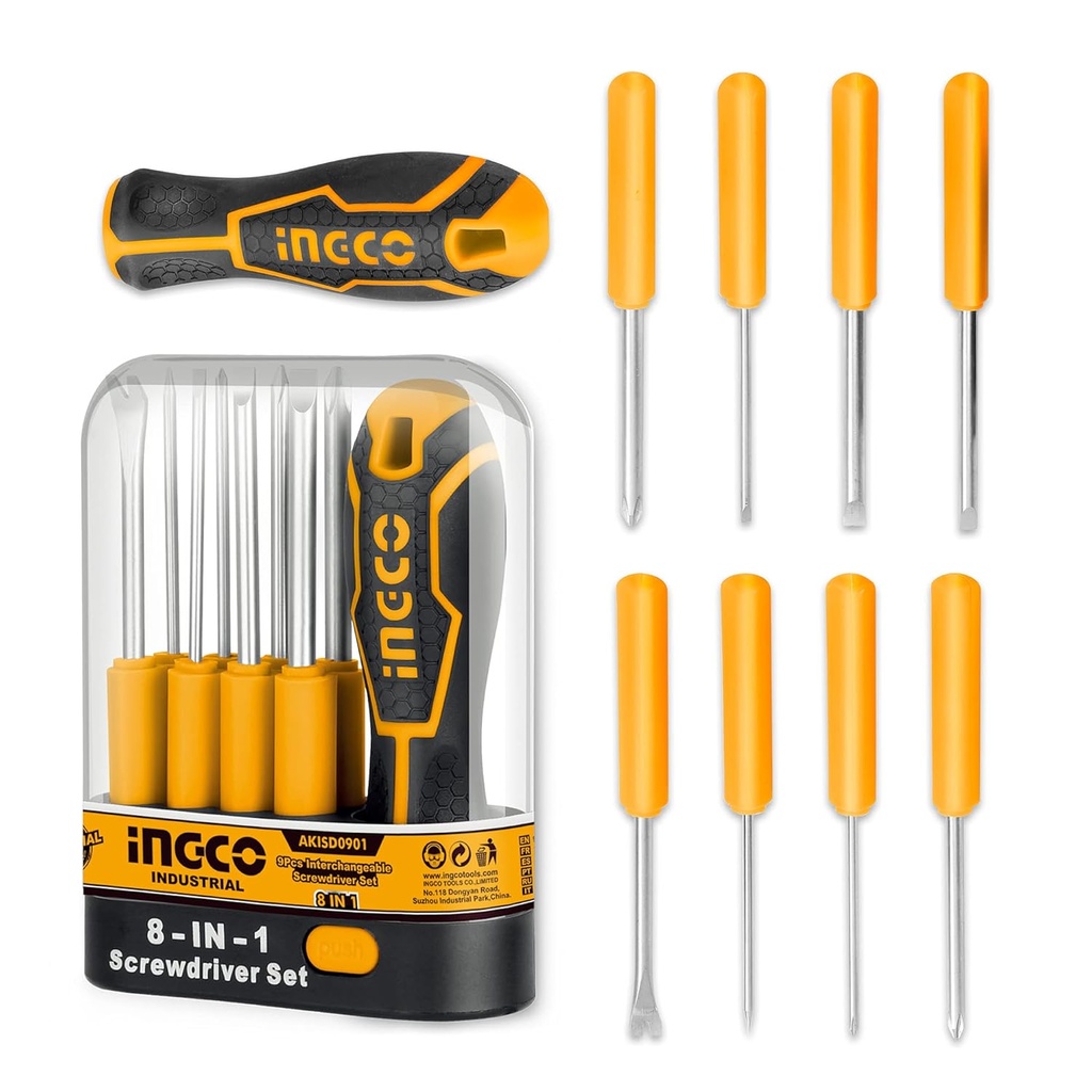 8 IN 1 SCREWDRIVER SET INGCO (AKISD0901)