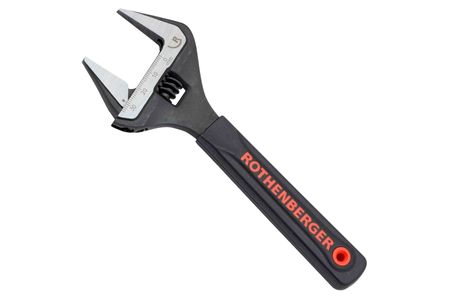 ADJUSTABLE  WRENCH WIDE JAW 8" ROTHENBERGER  (70460R)-MADE IN GERMANY