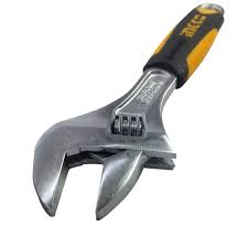 ADJUSTABLE WRENCH 8" WITH GRIP INGCO (HADW131088)