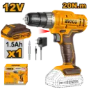 CORDLESS DRILL 12V INGCO (CDLI1218)
