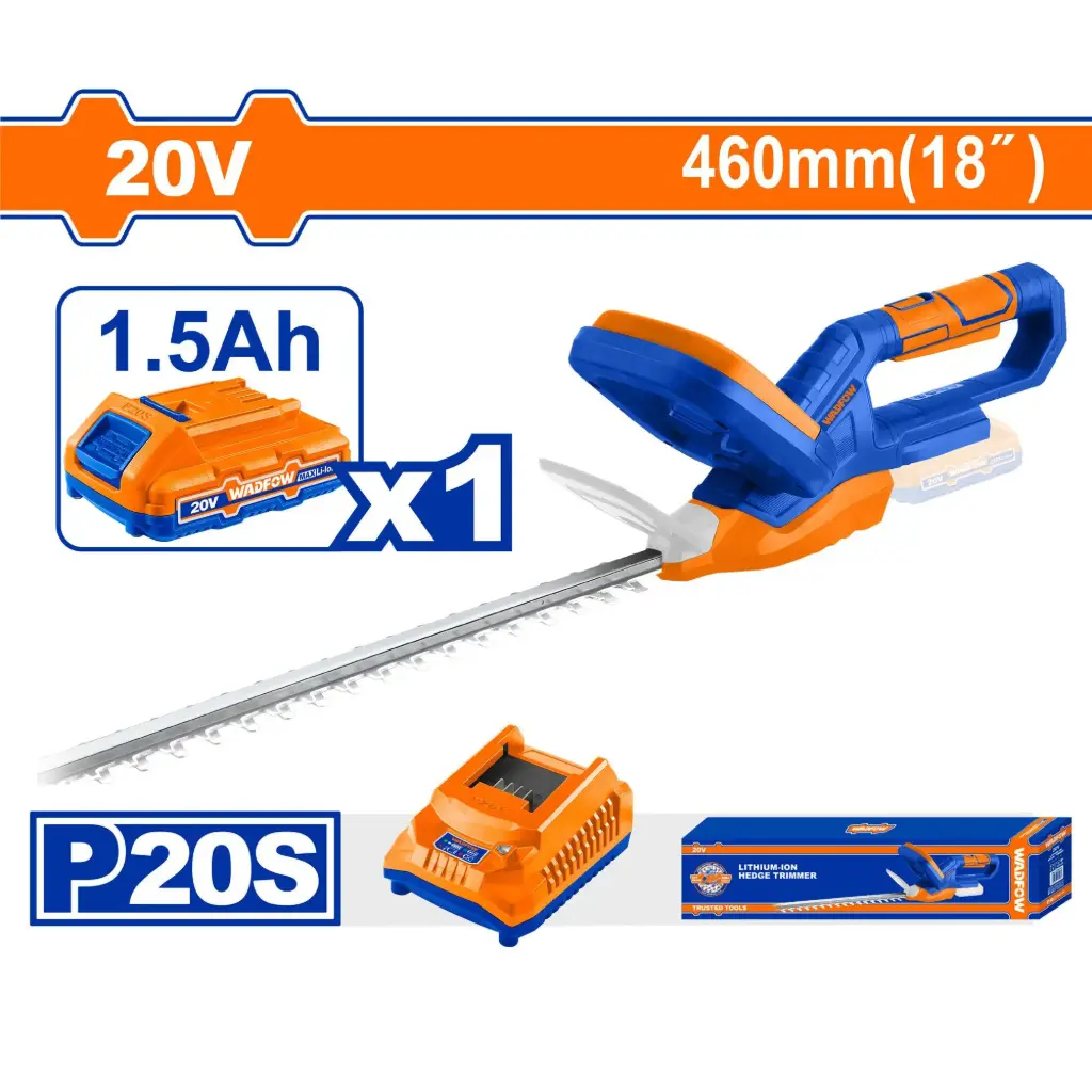 CORDLESS HEDGE TRIMMER 20V WADFOW (WLY546)
