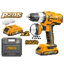 CORDLESS IMPACT DRILL 20V INGCO (CIDLI20031)