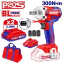 CORDLESS IMPACT WRENCH 300NM EMTOP (ECDLIW20221)