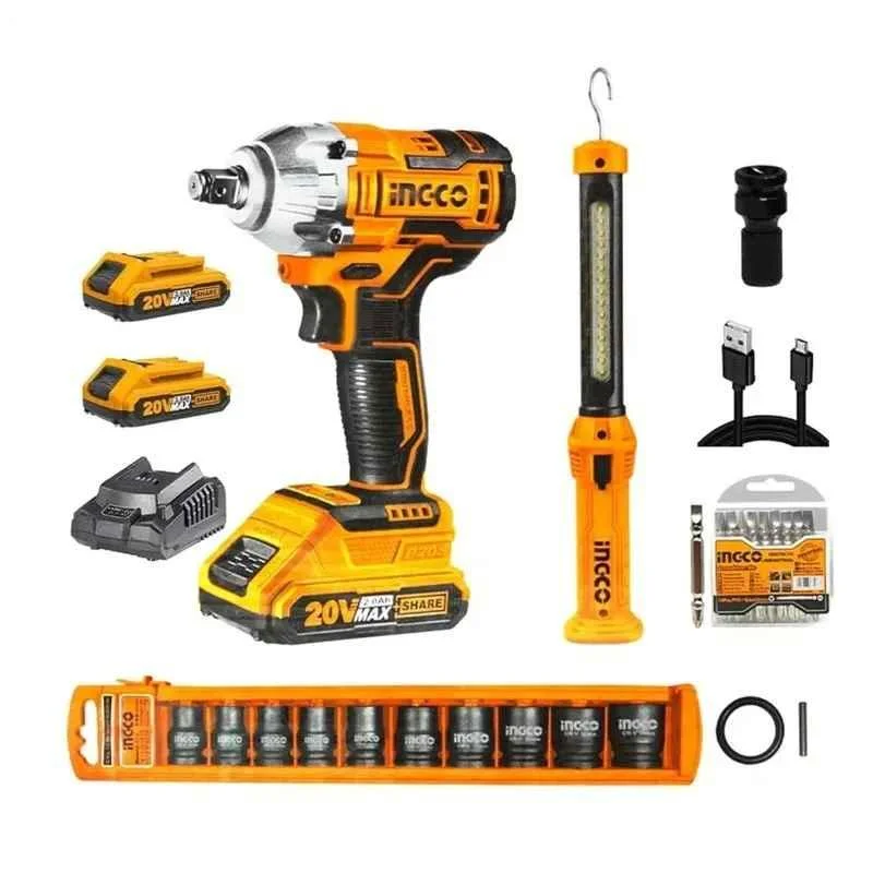 CORDLESS IMPACT WRENCH COMBO SET INGCO (COSLI23011)