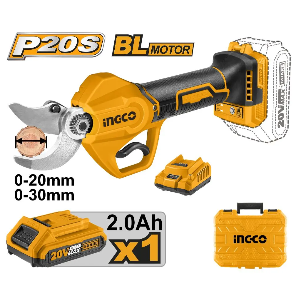 CORDLESS PRUNING SHEAR 20V INGCO (CSSLI203083)