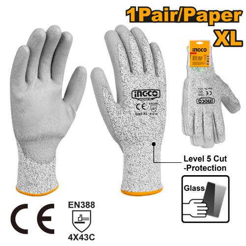 CUT RESITANCE GLOVES INGCO (HGCG02-XL)