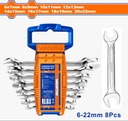 DOUBLE OPEN END SPANNER SET WADFOW (WDS2208)