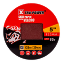 EXTRA POWER VELCRO PAPER 5" 120#