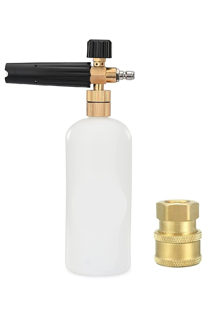 FOAM BOTTLE WITH BRASS CONNECTOR