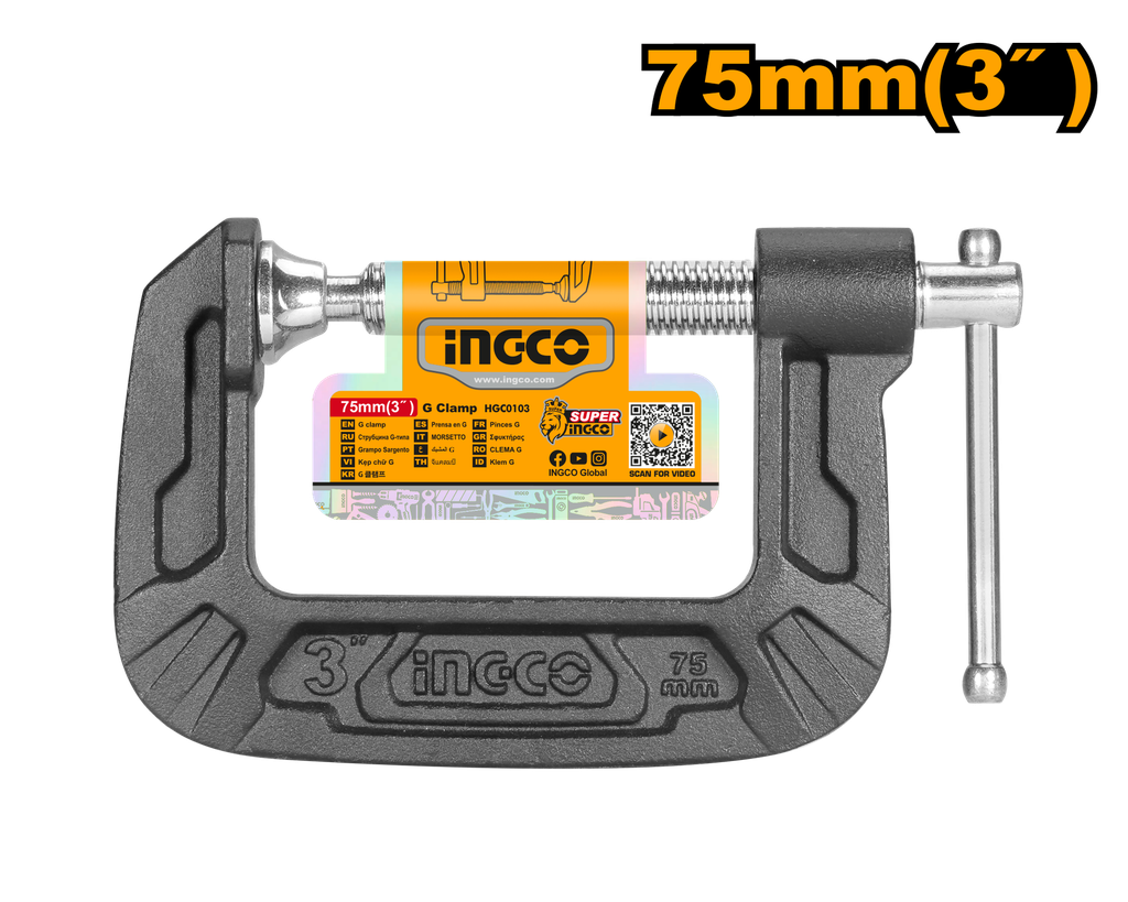 G CLAMP 3" INGCO (HGC0103)