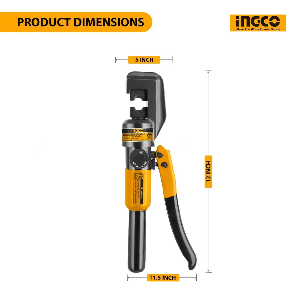 INGCO  HYDRAULIC CRIMPING TOOL  (HHCT0170)