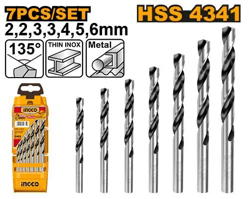 METAL DRILL BITS 7 PCS SET (AKD1075)