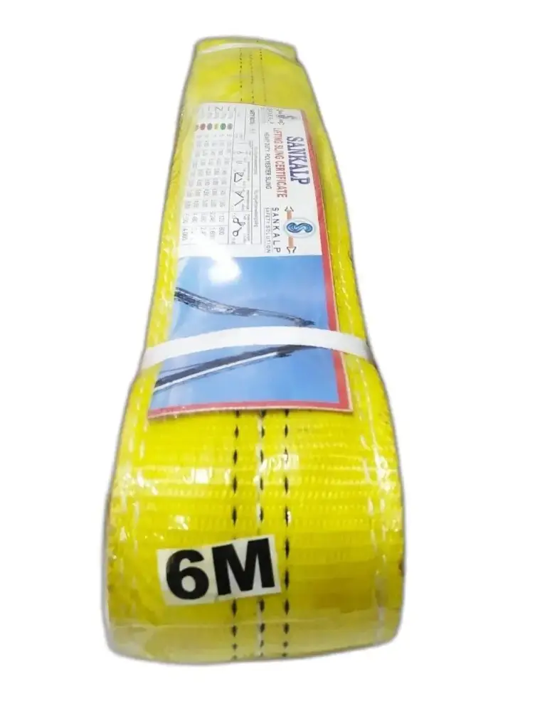 SANKALP WEBBING SLING 6MTR YELLOW 3TON