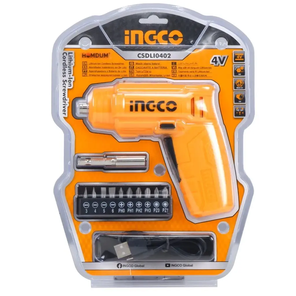 SCREWDRIVER LITHIUM-ION INGCO (CSDLI0402)