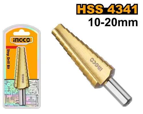 STEP DRILL BIT 10-20MM INGCO (AKSDS102033)