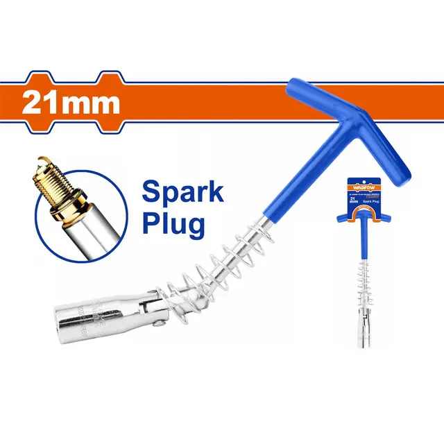 T-HANDLE SPARK PLUG SOCKET 21MM WADFOW (WTH5121)