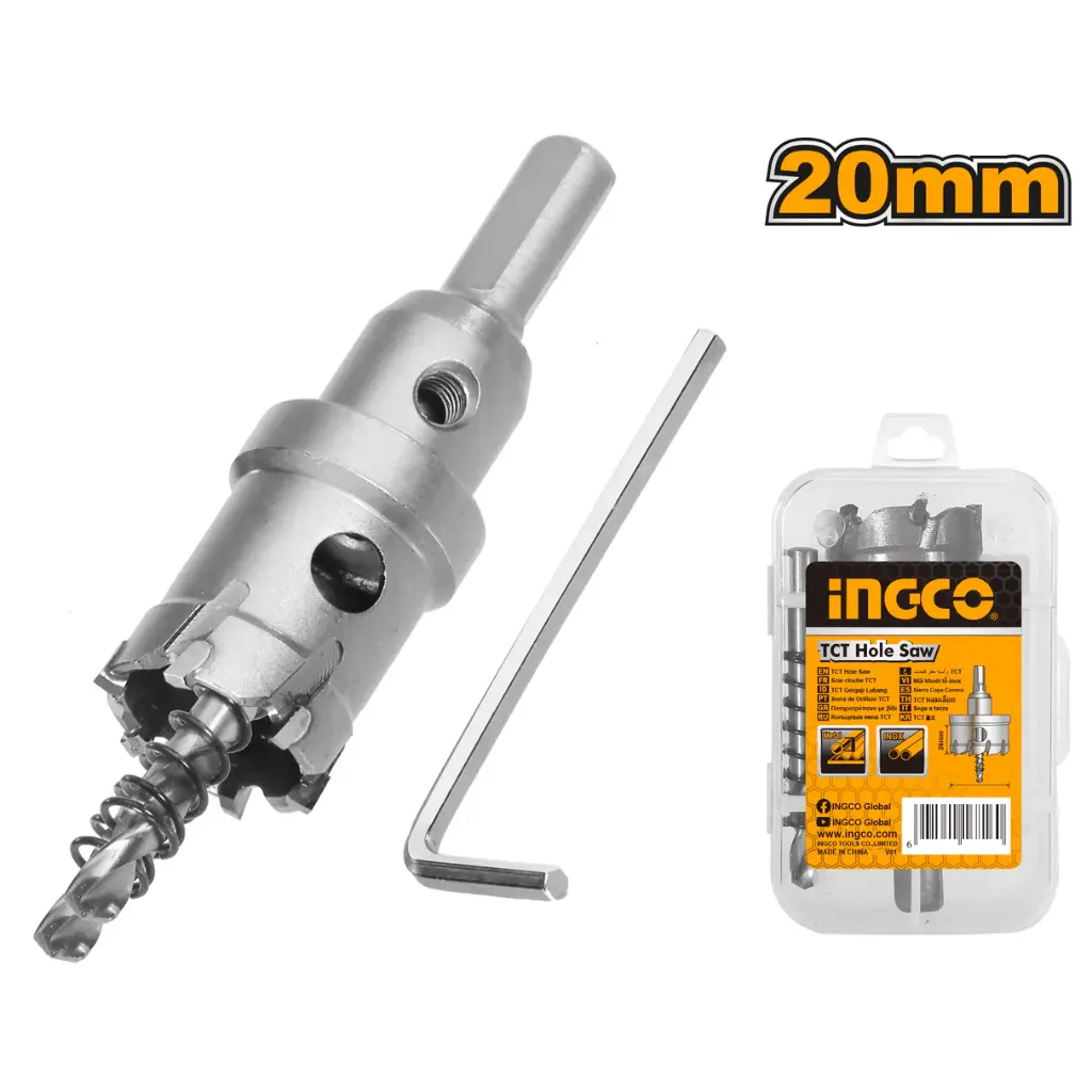 T.C.T HOLESAW 20MM INGCO (HSB70201)