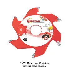 V GROOVE CUTTER 4MM UNIVERSAL CODE NO-E1221