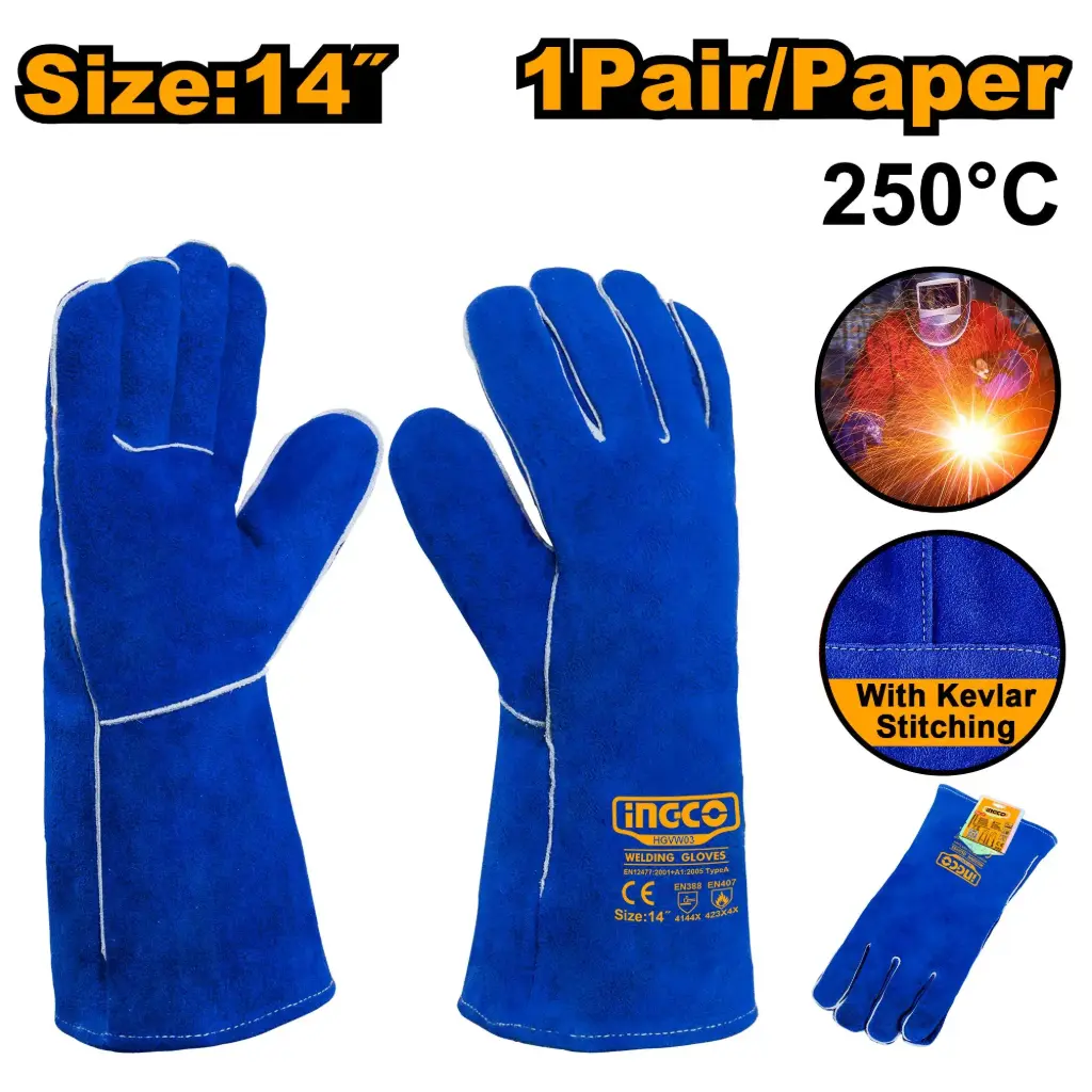 WELDING LEATHER GLOVES INGCO (HGVW03)
