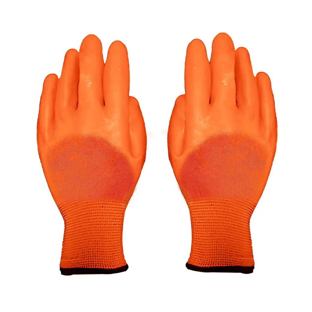 NITRILE GLOVES ORANGE (M)-5%