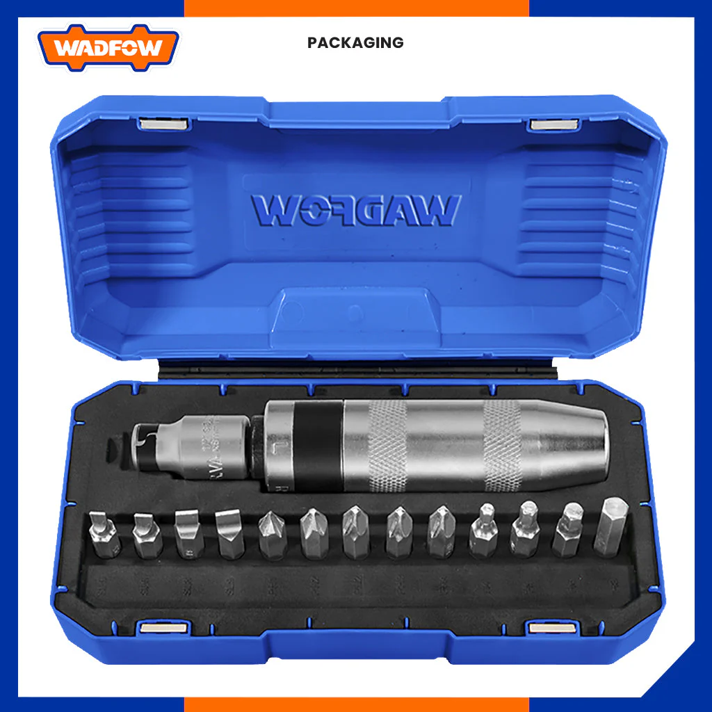 13 PCS IMPACT SCREWDRIVER SET WADFOW (WYM1B13)
