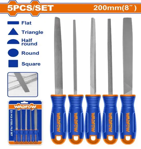 5 PCS STEEL FILE SET WADFOW (WSF2405)