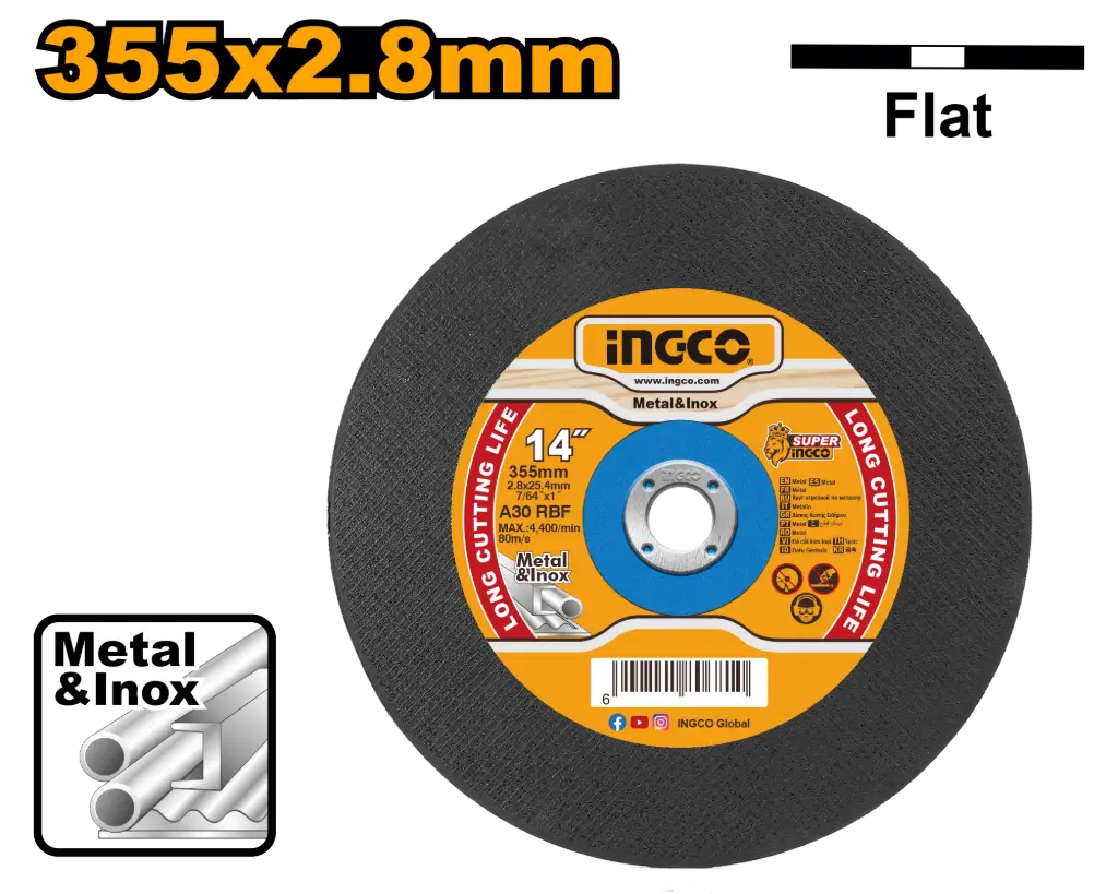CUTTING WHEEL14" INGCO (MCD253552)