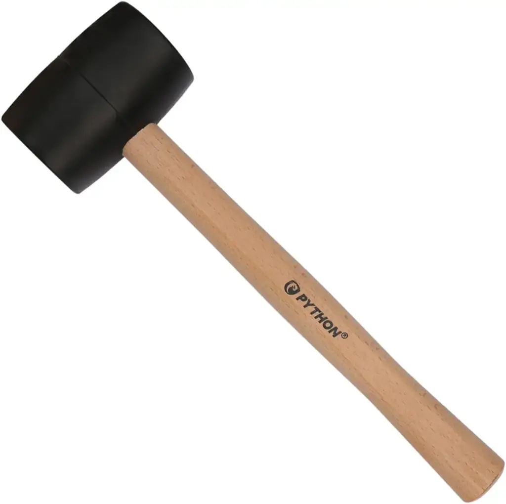 PYTHON RUBBER HAMMER WOODEN WHITE 13" (60611111)