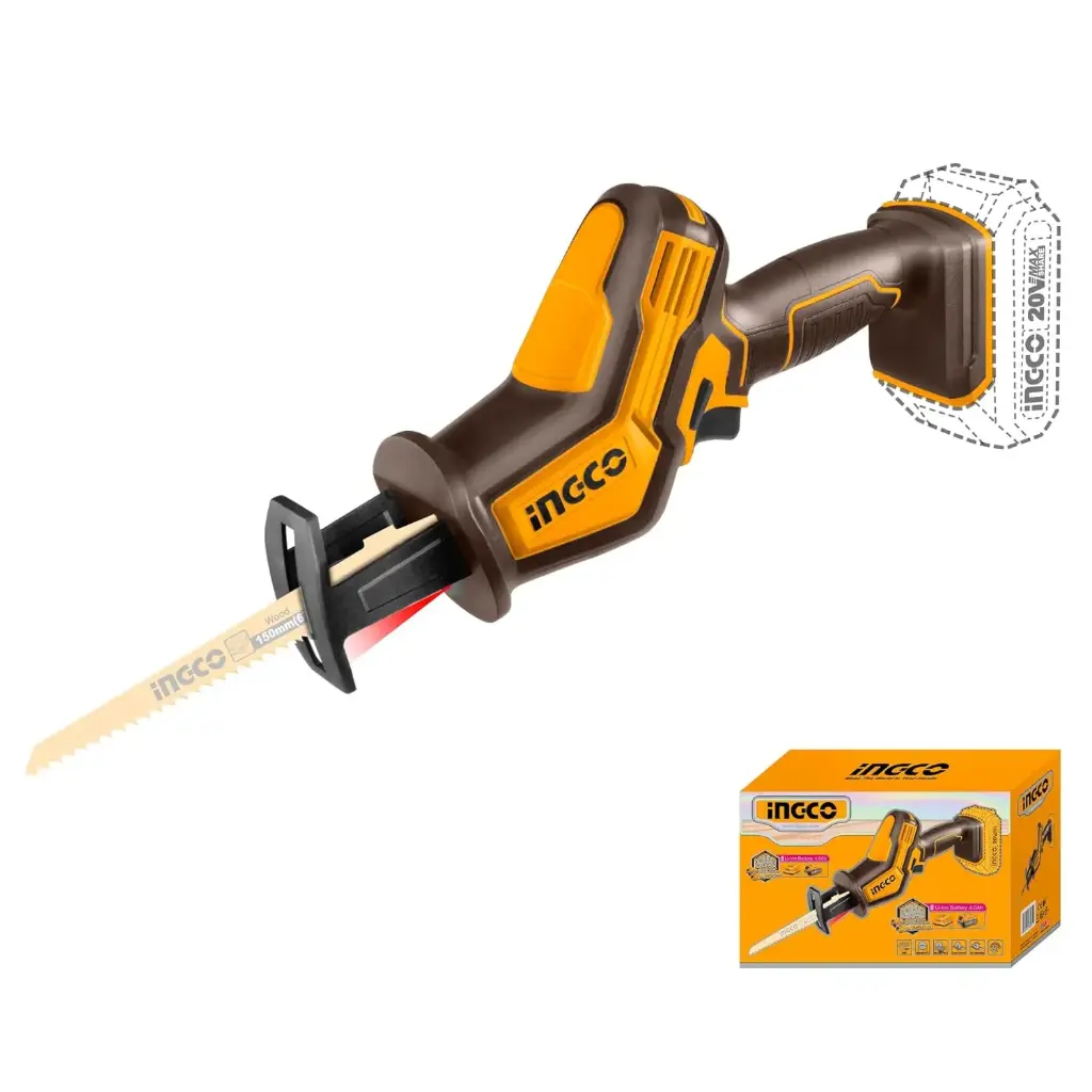 CORDLESS RECIPROCATING SAW 20V INGCO (CRSLI6508)